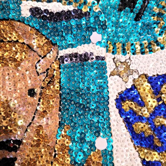 Vintage Fashion Fantasy Vest Sequins Beaded Western Bedazzled Cowgirl Bronco Y2K - Picture 8 of 11